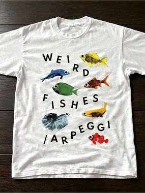 Weird Fishes Arpeggi Fish Graphic Tee White Unisex Shirt